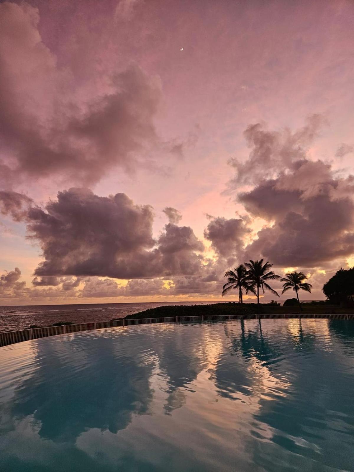 Guadeloupe- Saint-Francois- Residence Anse Des Rochers - Appartement Quart De Villa Etage - Vue Mer- 4 Personnes - Lit Bebe Sur Demande - Citerne Et Wifi Prives -Animaux Ok-Acces Plage Direct -Apnee Bien-Etre Experience Sur Demande Avec Instructeur A Bagian luar foto