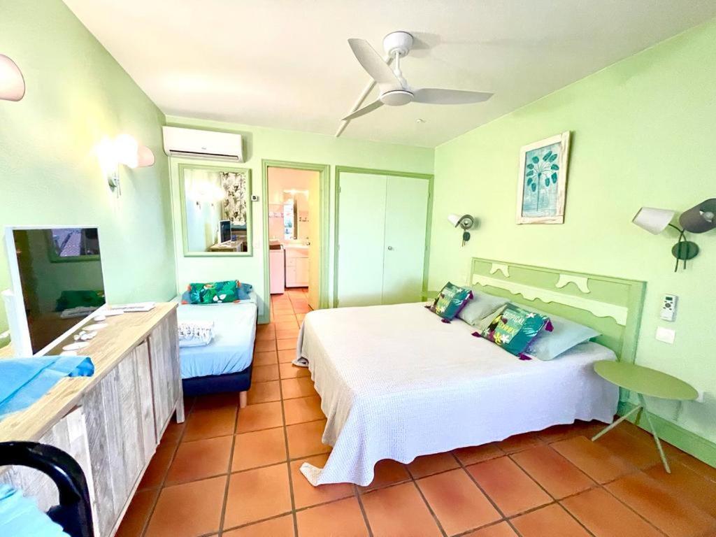 Guadeloupe- Saint-Francois- Residence Anse Des Rochers - Appartement Quart De Villa Etage - Vue Mer- 4 Personnes - Lit Bebe Sur Demande - Citerne Et Wifi Prives -Animaux Ok-Acces Plage Direct -Apnee Bien-Etre Experience Sur Demande Avec Instructeur A Bagian luar foto