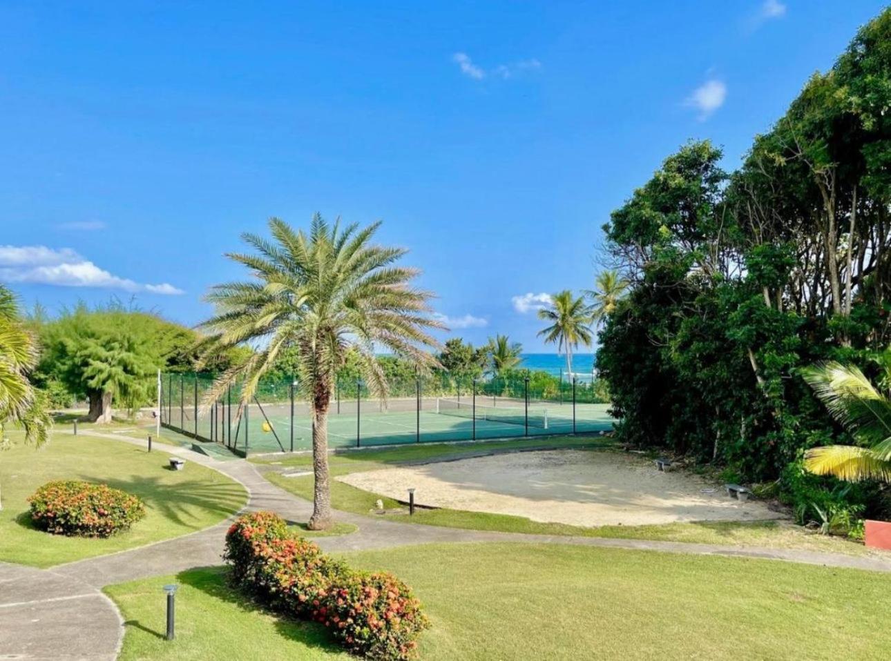 Guadeloupe- Saint-Francois- Residence Anse Des Rochers - Appartement Quart De Villa Etage - Vue Mer- 4 Personnes - Lit Bebe Sur Demande - Citerne Et Wifi Prives -Animaux Ok-Acces Plage Direct -Apnee Bien-Etre Experience Sur Demande Avec Instructeur A Bagian luar foto